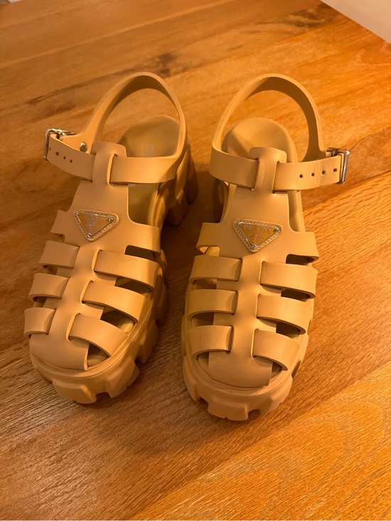 Prada Shoes - Prada Rubber Monolith sandals